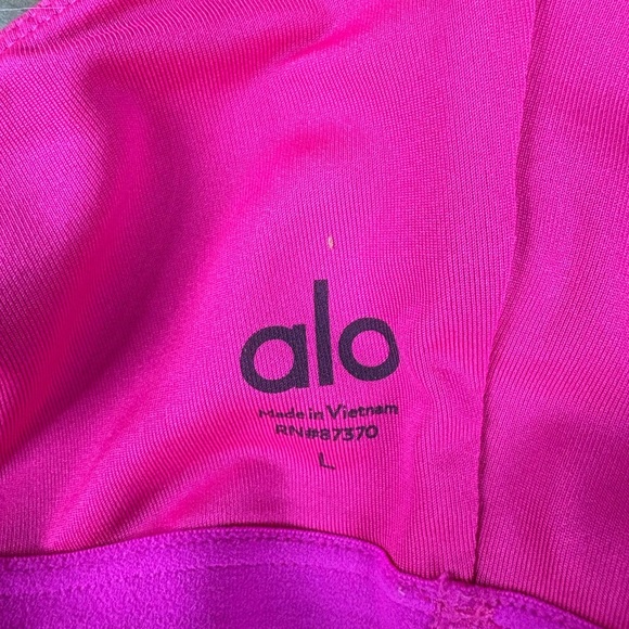 ALO YOGA Visionary Bra Neon Pink - Picture 6 of 9